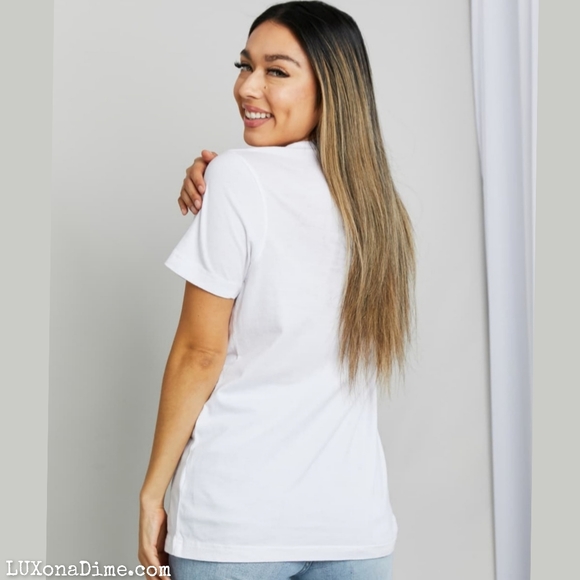 Cotton Leopard MAMA Colorful Graphic Short-sleeve Tee Shirt White - Picture 5 of 9